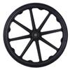 24inch Replacement Rear Wheels for Wheelchair (Set of 2), 24 x 1 3/8 Non-Pneumatic Solid Tires, Back Wheel Assembly with 12mm Metal Bearings view 4