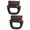 minkissy 2pcs Handle Beard Brush Portable Boar Bristles Men's Shaving Beard Brush for Daily Use view 1