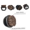 minkissy 2pcs Handle Beard Brush Portable Boar Bristles Men's Shaving Beard Brush for Daily Use view 2