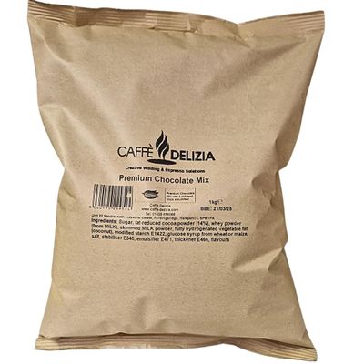 Caffe Delizia Premium Hot Chocolate 14% Cocoa - 1x1kg perfect for inside a machine or straight out of the packet