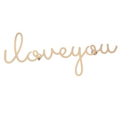 1pc Letter Wall Hook Wall Hanging Gold Decor Wall Mount Coat Rack Wall Mounted Shelves for Storage Modern Coat Hook Rack Clothes Hook Rustic Wall Storage Rack Hanging Rack ( Color : Gold , Size : 37x1