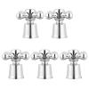 OSKOE 5Pcs Cross- Arm Faucet Handle Sink Bathtub Handle Single Handle Universal Replacement Hot Cold Tap Switch Accessories view 1
