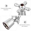 OSKOE 5Pcs Cross- Arm Faucet Handle Sink Bathtub Handle Single Handle Universal Replacement Hot Cold Tap Switch Accessories view 4