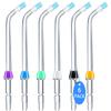 Hwxtoxy Replacement Tips for Waterpik Water Flosser, Plaque Seeker Replacement Tips Compatible with Waterpik Water Flossers, Plaque Remove Brisles Tips(6-Pack) view 1
