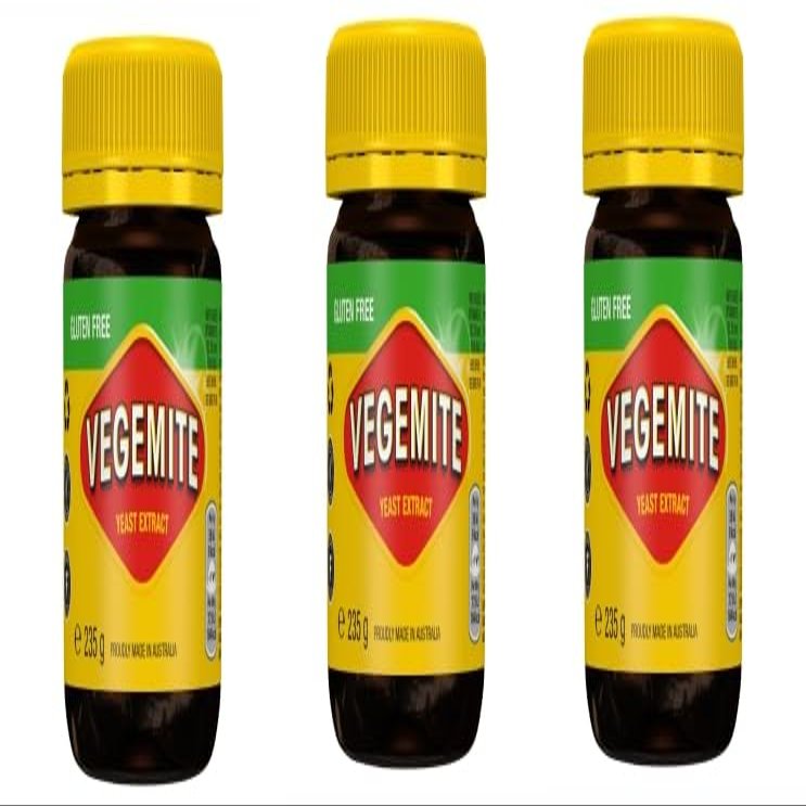 Vegemite Yeast Extract, Gluten Free, Australian Spread, 235g Pack of 3