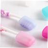 15pcs Toothbrush Cover Toothbrushes Electric Toothbrush Cap Toothbrush Case Tooth for Teeth Electric Food Grade Silicone Travel Toothbrush Holder Anti-dirty view 4