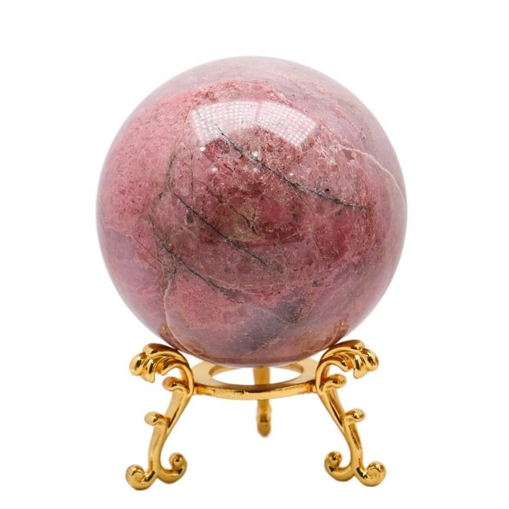 PEKMAR Natural Stone Pink Red Garnet Ball Crystal Quartz Ball (Size : Purple)