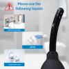 310ML Douche Enema kit Silicone - Reusable Constipation Relief for Men & Women - Black view 4