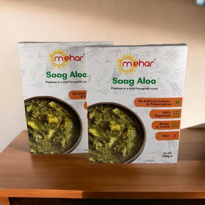 Mehar RTE - Saag Aloo - 280g (Pack of 2)