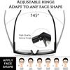Hubeye Reading Glasses for Women Oprah Style Blue Light Blocking Oversized Square Spring Hinge Computer Readers (Black+Bright Green, 1.75) view 3