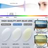 Hubeye Reading Glasses for Women Oprah Style Blue Light Blocking Oversized Square Spring Hinge Computer Readers (Black+Bright Green, 1.75) view 4