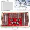 266 pcs Optical Trial Lens Set Ophthalmology Optometry Kit Adjustable Trial Frame Optometry Optician Eye Test Glasses Metal Rim Aluminum Case view 1