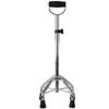 Folding Rollator Walker,Walking Stick, Walking Stick Elderly Crutch Aluminum Alloy Four Feet Non Slip Cane Old Man Telescopic Height Adjustable Walker,Red,Silver view 1