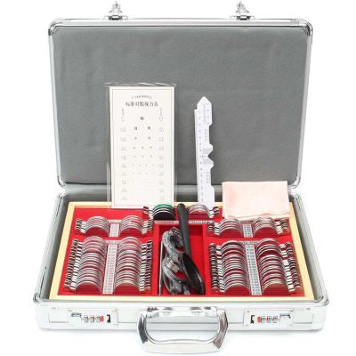 104 Pcs Optical Trial Lens,Precise Trial Lenses Set for Optometry Lens Case Trial with Glasses Frame Cylinder Lenses,Professional Trial Lens,Optician Tools