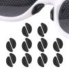 Bewudy 10 Pairs 3mm Adhesive Eyeglasses Nose Grips, D Type Silicone Nosepads with Reduce Pressure Air Bag, Eyeglass Nose Pads for Plastic Frames Glasses(Black) view 1