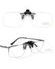 TERAISE Clip-on Reading Glasses, Flip Up Blue Light Glasses, Ultralight Magnifiers for Eyeglasses, Clip on Reader for Men and Women (2.5X) view 1