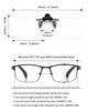 TERAISE Clip-on Reading Glasses, Flip Up Blue Light Glasses, Ultralight Magnifiers for Eyeglasses, Clip on Reader for Men and Women (2.5X) view 4