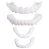 Flipped Warmth 2 Pairs Instant Veneers Fake Teeth, Veneers Teeth Top And Bottom Dentures Silicone Tooth Dental Prostheses Temporary Dentures Teeth Braces Covering for Men And Women view 1