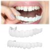 Flipped Warmth 2 Pairs Instant Veneers Fake Teeth, Veneers Teeth Top And Bottom Dentures Silicone Tooth Dental Prostheses Temporary Dentures Teeth Braces Covering for Men And Women view 2