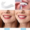 Flipped Warmth 2 Pairs Instant Veneers Fake Teeth, Veneers Teeth Top And Bottom Dentures Silicone Tooth Dental Prostheses Temporary Dentures Teeth Braces Covering for Men And Women view 4