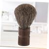 Beavorty 2pcs Natural Wooden Handle Boar Bristles Mustache Beard Brush for Men Hair Beard Care for Wet Shaving view 4