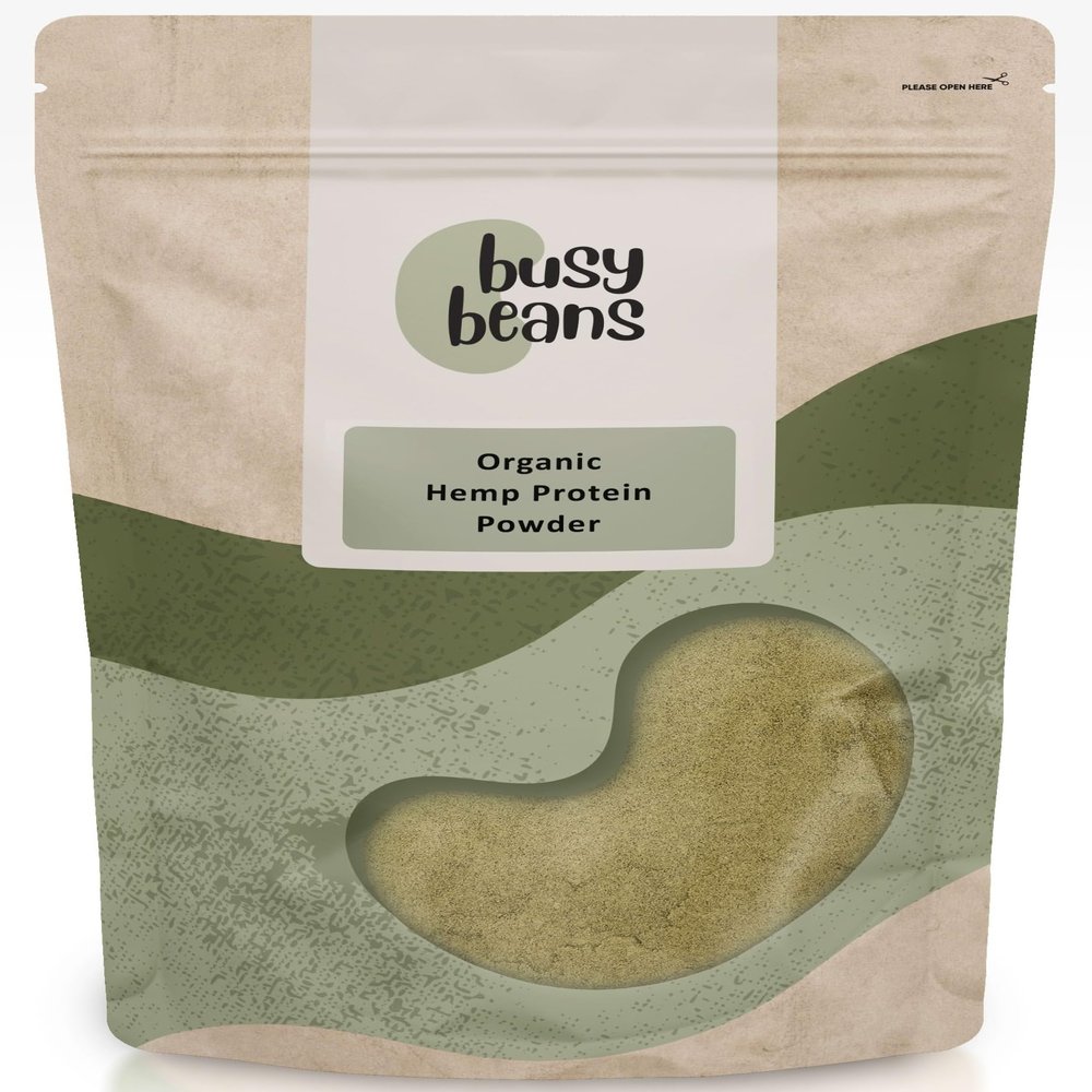 Organic Hemp Protein Powder - Certified Organic - by Busy Beans Organic (1kg)