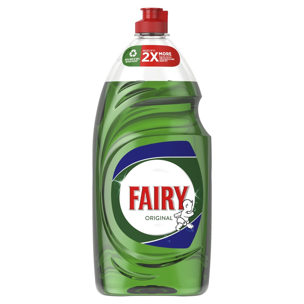Fairy Original Washing Up Liquid - Lasts 50% Longer - New And Improved Formula - 1x900ml