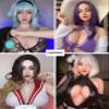 Minoktey Silicone Breast Fake Silicone Breast for Transvestites B-I Cup Cosplay, brown, Cotone E cup view 3
