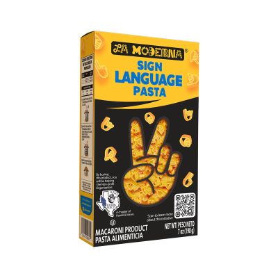La Moderna Sign Language Pasta, In Collaboration With Texas Hands & Voices, Protein, Fiber, 7 Oz