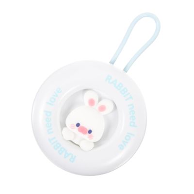 POPETPOP White Cartoon Style Scalp Massager Shampoo Brush Made of Abs and Silicone, Comfortable Design Promoting Blood Circulation, Small Hanging Scalp Scrubber for Home Hair Care