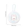 POPETPOP White Cartoon Style Scalp Massager Shampoo Brush Made of Abs and Silicone, Comfortable Design Promoting Blood Circulation, Small Hanging Scalp Scrubber for Home Hair Care view 3