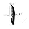 POPETPOP Foldable Fine Tooth Beard Comb Keychain with Square Acrylic Mirror, Small Travel Folding Comb for Mens Beard Grooming and Pocket Use view 4