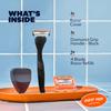 Dollar Shave Club Starter Set - Diamond Grip Razor Handle, 4 Blade Refills, and Razor Cover - Men's and Women's Precision Shaving Kit view 2
