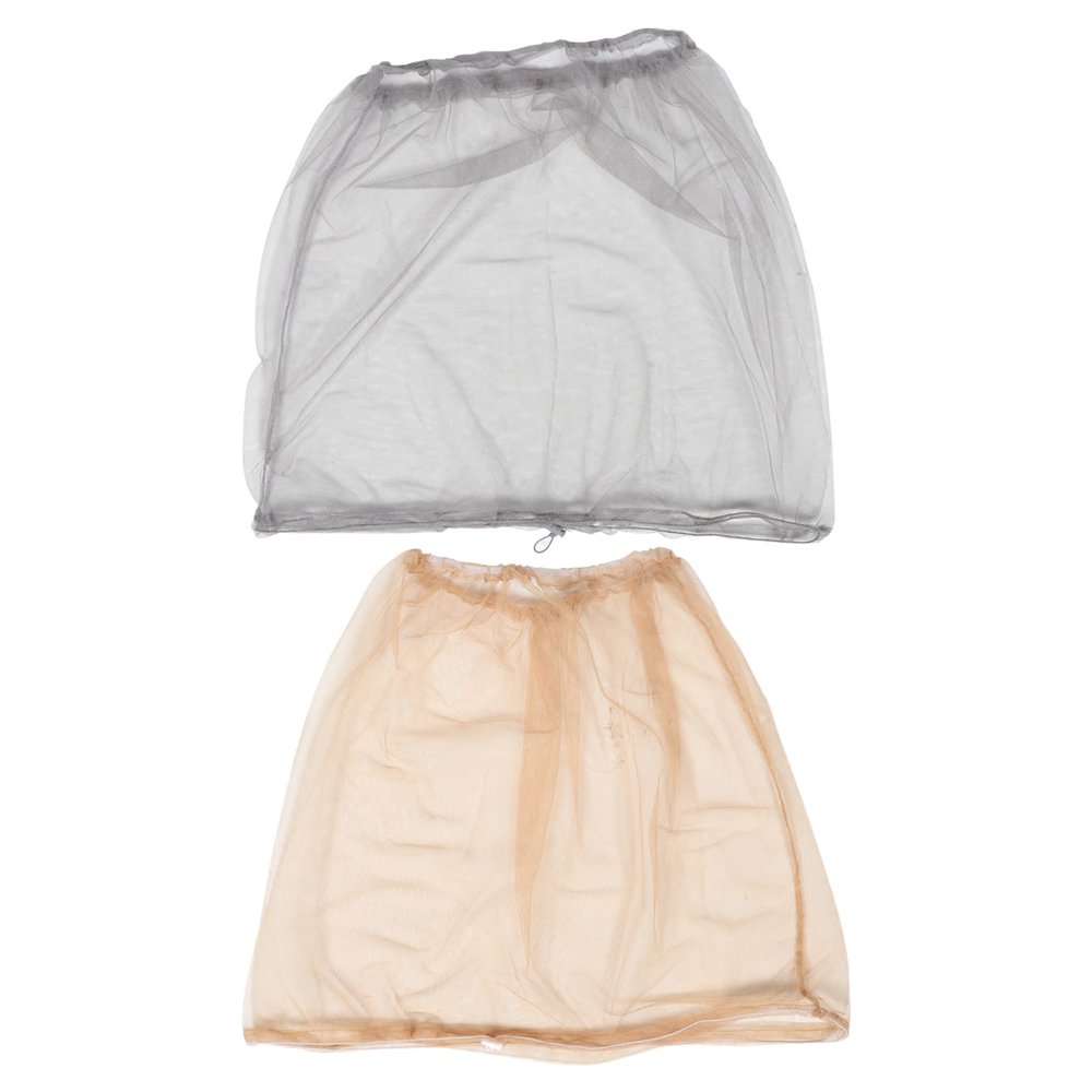BESPORTBLE 2pcs Outdoor Mosquito Head Net Hat with Netting, Portable Lightweight Mesh Face Cover for Fishing and Hiking, Breathable Insect Protection for Camping and Beekeeping