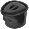 Healeved Plastic Chamber Pot Urine Pot with Lid Bedpan for Elderly Portable Potty for Adults 5l Black view 1