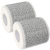 Mobestech 2 Rolls Labyrinth Pattern Toilet Paper Bulk Funny Print Bathroom Tissue Paper Creative Game Design Wood Pulp Toilet Supplies view 1