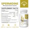 Fermented Wheat Germ Extract - 13 mg spermidine per Capsule - with zinc and thiamine - 60 Capsules (60 Count (Pack of 1)) view 2