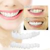 Flipped Warmth 2 Pairs False Teeth Fake Tooth Cosmetic Teeth Veneers Silicone Dentures Cosmetic Veneer Instant Smiling Teeth Matching Set Natural Shade Comfort Fit Dental Prostheses view 3