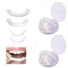 Flipped Warmth 2 Pairs False Teeth Veneers Teeth, Perfect Smile Teeth Veneers Top and Bottom Fake Cosmetic Teeth Veneers Instant Comfort Fit Whitening Flex Denture Cover view 2