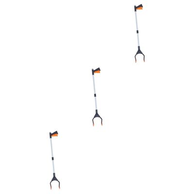 Healvian 3pcs Portable Trash Clamp Rubbish Clip Garbage Clip for Indoor Outdoor Use Reacher Grabber Tool for Elderly and Disabled
