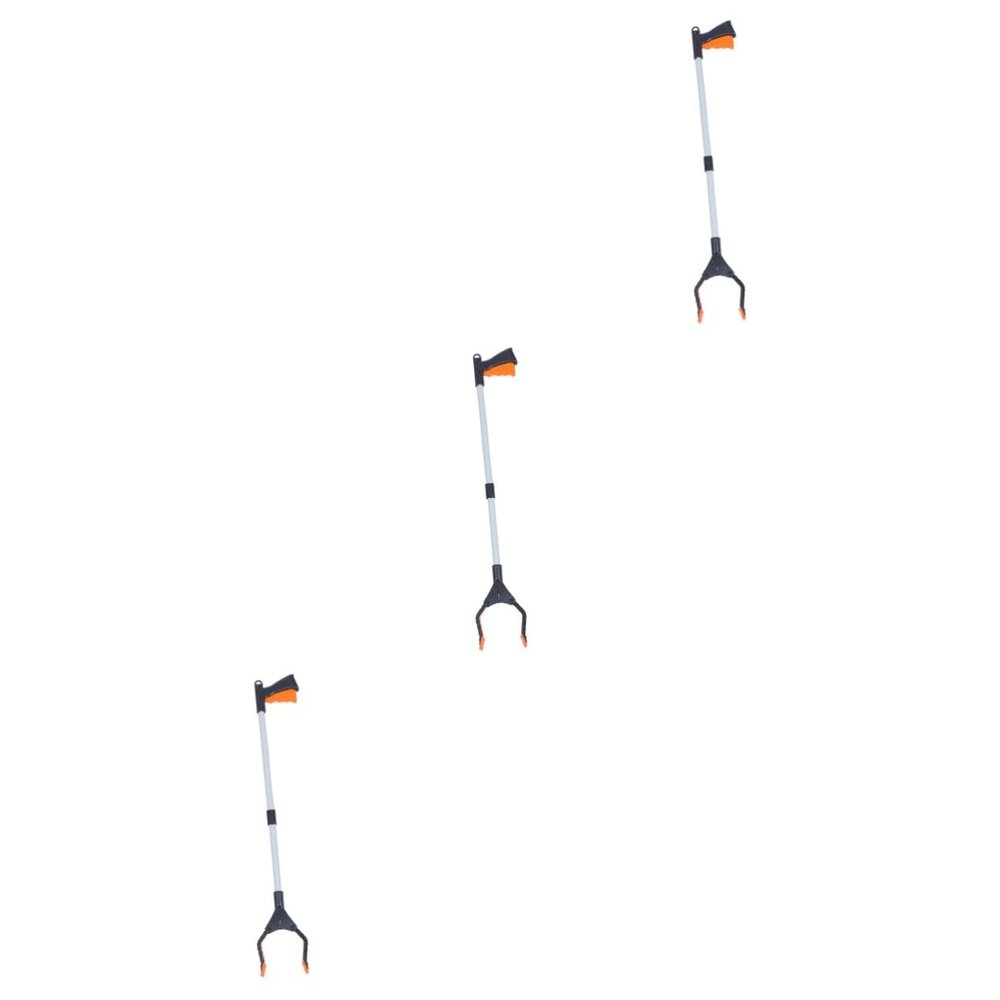 Healvian 3pcs Portable Trash Clamp Rubbish Clip Garbage Clip for Indoor Outdoor Use Reacher Grabber Tool for Elderly and Disabled