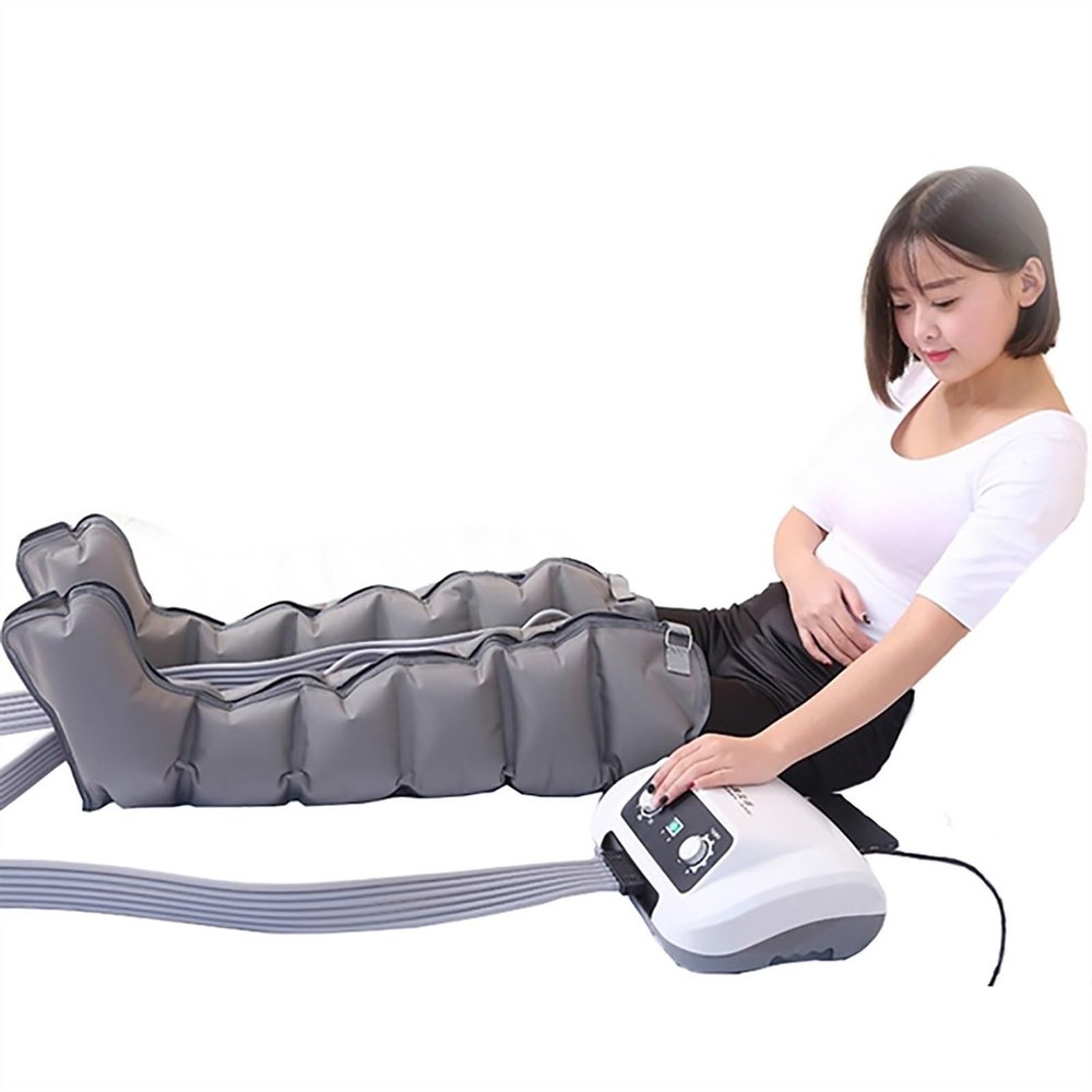 Air Compression Leg Massager Sequential Compression Device Massager Blood Circulation Machine for Circulation Relaxation Relief Massager Circulation and Fatigue Relief (Color : 1 Leg 1 Belt and Machi