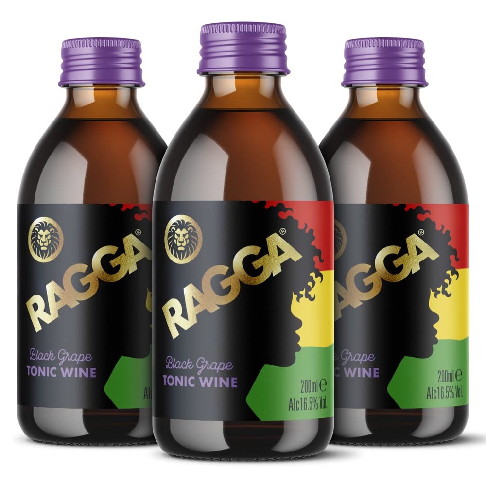 Ragga Tonic Wine Black Grape 3 x 200ml 16.5% Abv