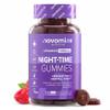 Night Time Gummies - Sugar-Free - Sleep Gummies for Adults - High Strength Natural Alternative to Melatonin Tablets - with Magnesium for Sleep, L-Theanine, Vitamin B12 - Novomins view 1