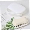 Hemobllo 2pcs Portable Soap Box Lid Travel Soap Dish Holder for Bar and Draining Container Case for Bathroom and Camping Random Color view 2