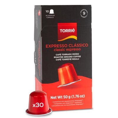 Torri Coffee Pods Compatible with Nespresso Original Machines | Aluminium Capsules | Classic Espresso (30 pods)