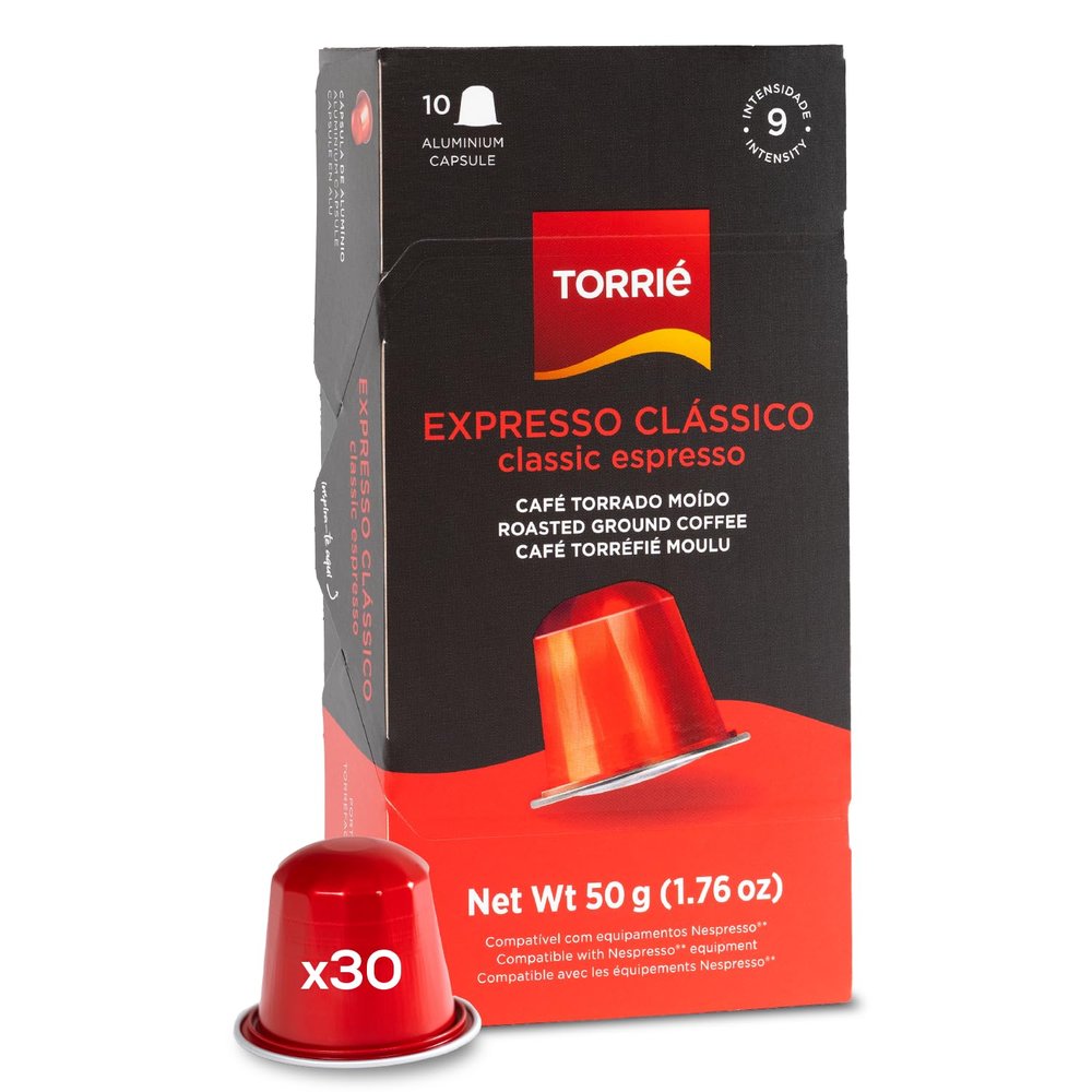 Torri Coffee Pods Compatible with Nespresso Original Machines | Aluminium Capsules | Classic Espresso (30 pods)