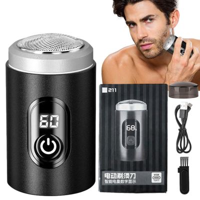 Wet and Dry Men, Rechargeable Electric with Detachable Head, Men Travel for Face Cleaning for Offices, Air Traveling, Business Trips, Camping, Cars