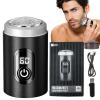 Wet and Dry Men, Rechargeable Electric with Detachable Head, Men Travel for Face Cleaning for Offices, Air Traveling, Business Trips, Camping, Cars view 1