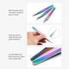 Lash Tweezers Set, 3PCS Eyelash Tweezers Stainless Steel Lash Tweezers Kit False Eyelash Grafting Clip Tools with Box Volume Grafting Eyelash Extension Tweezer for Beauty view 2